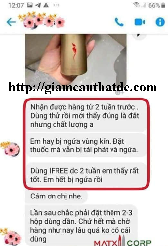 dung dich ve sinh phu nu ifree mau moi nhat