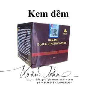 kem sam den dakami black ginseng ban dem