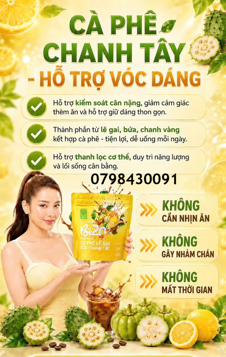 ca phe le gai chanh tay lemon coffee chinh hang