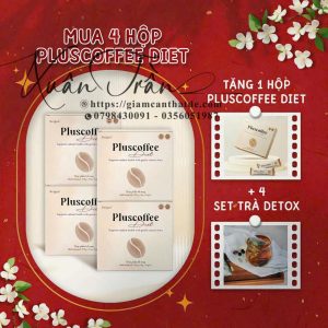 khuyen mai cafe giam can pluscoffee chinh hang