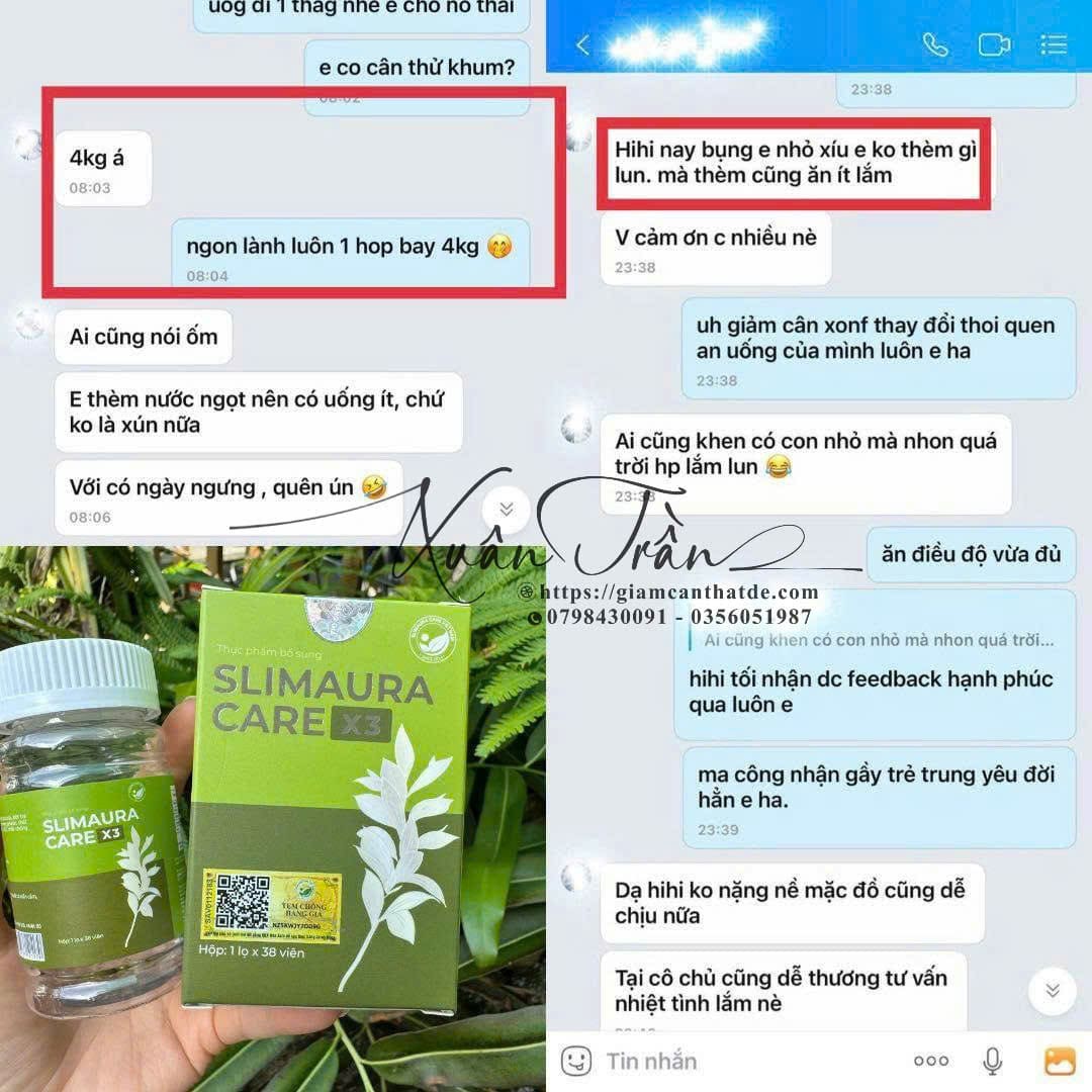 giam can slimaura care x3 có that su hieu qua khong