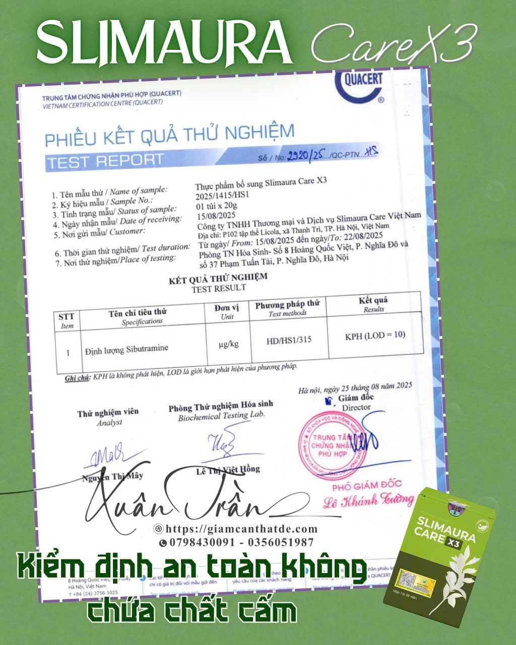 vien uong giam can slimaura care x3 co an toan khong